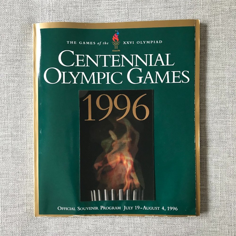Centennial Olympic 1996 Games Official Souvenir Program Hologram Cover